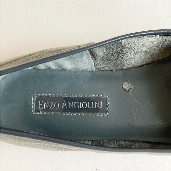 Enzo Angiolini Grey Suede Genuine Leather Loafers size 9 - Picture 7 of 15